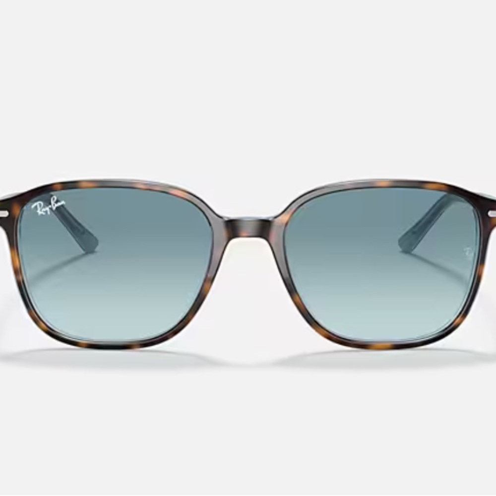 Ray-Ban Tortoise Shell Sunglasses with Blue Lenses